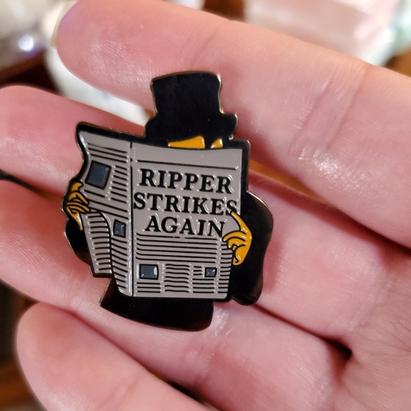 2/$20. Jack the Ripper True Crime Horror Pin. - Picture 2 of 2